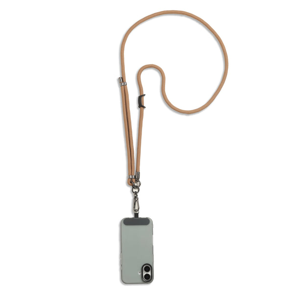 Biege Crossbody Phone Lanyard - Cord
