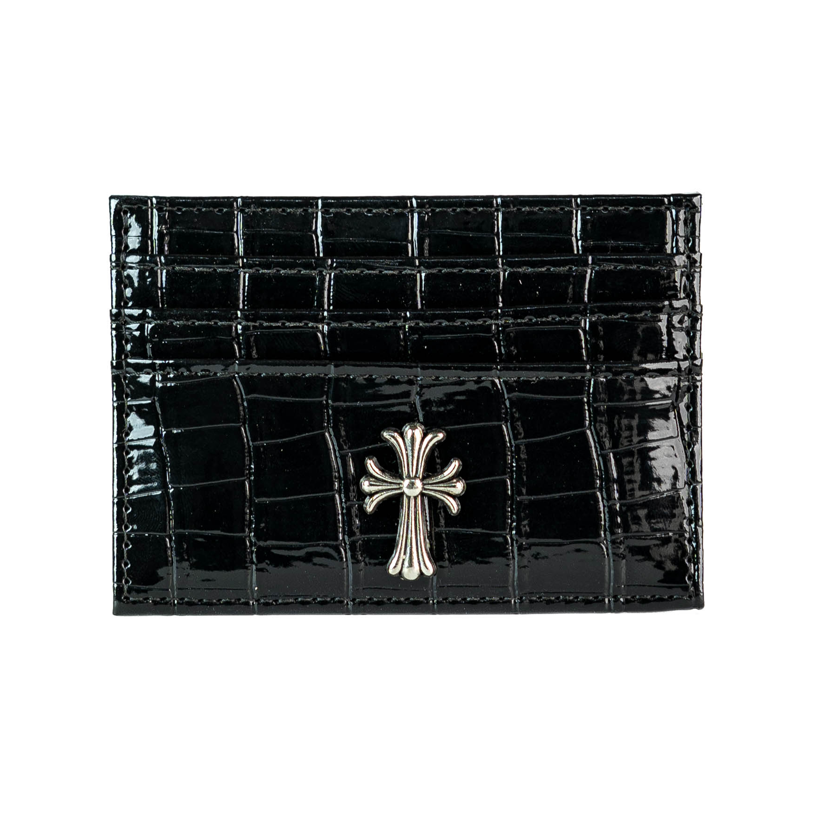 Croco Chrome Black Wallet – CASEXS Croco Chrome Black Wallet – CASEXS