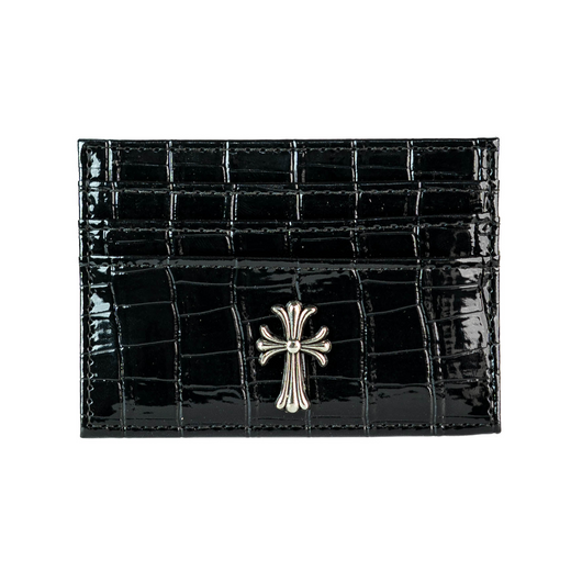 Croco Chrome Black Wallet – CASEXS