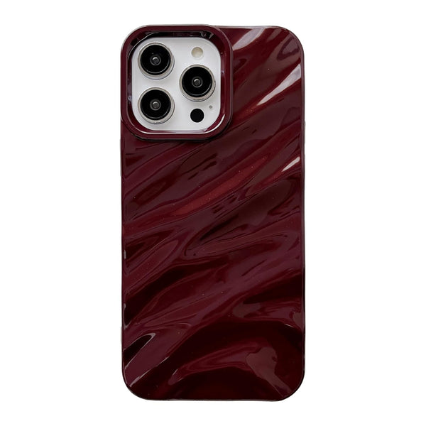 Cherry Red Wave iPhone Case
