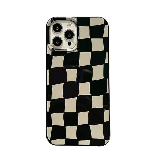 Checkered Marble iPhone Case