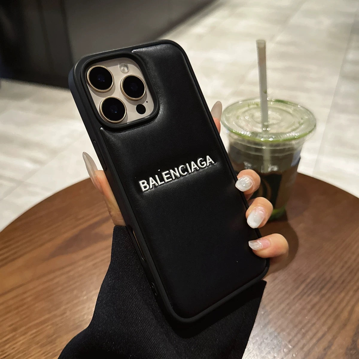 Balenciga Black Embossed iPhone Case – CASEXS