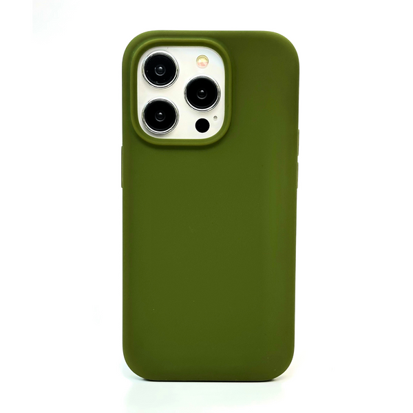 Olive Green Liquid Silicone iPhone Case