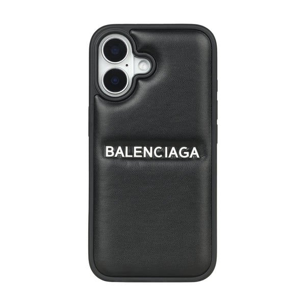 Balenciga Black Embossed iPhone Case