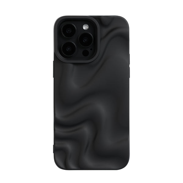 Velvet Waves Black iPhone Case
