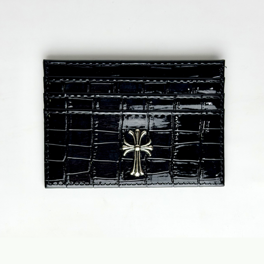 Croco Chrome Black Wallet – CASEXS